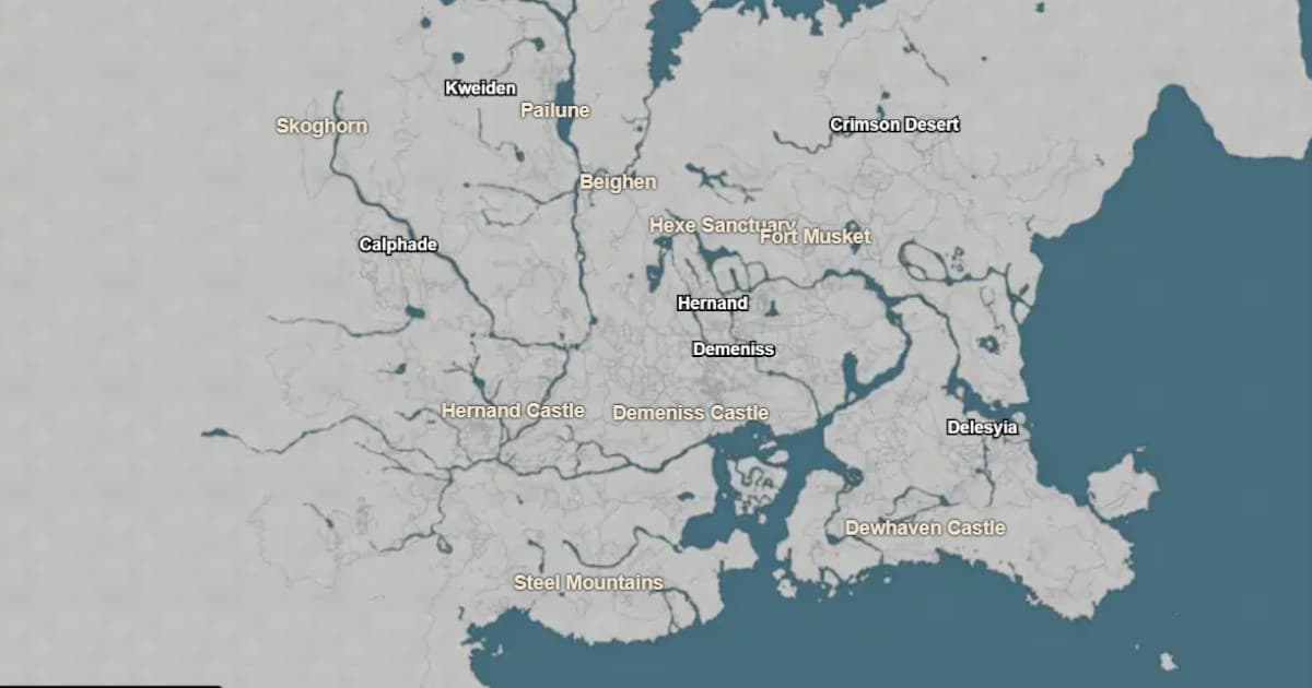 Crimson Desert map preview